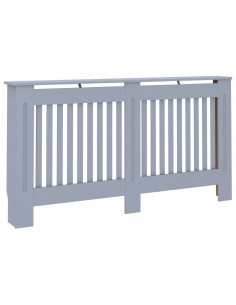 Copertura per Radiatore Antracite 152x19x81,5 cm in MDF 2