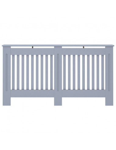 Copertura per Radiatore Antracite 152x19x81,5 cm in MDF