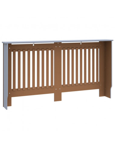 Copertura per Radiatore Antracite 152x19x81,5 cm in MDF