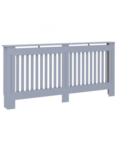 Copertura per Radiatore Antracite 172x19x81,5 cm in MDF