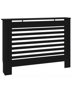 Copertura per Radiatore Nera 112x19x81,5 cm in MDF 2