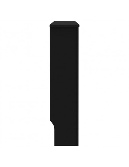 Copertura per Radiatore Nera 112x19x81,5 cm in MDF