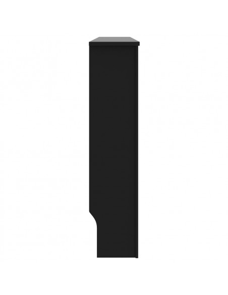 Copertura per Radiatore Nera 152x19x81,5 cm in MDF