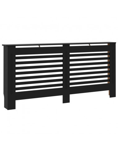 Copertura per Radiatore Nera 172x19x81,5 cm in MDF
