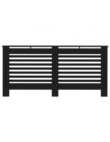 Copertura per Radiatore Nera 172x19x81,5 cm in MDF