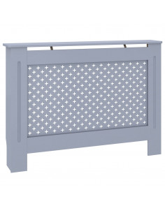 Copertura per Radiatore Antracite 112x19x81 cm in MDF 2