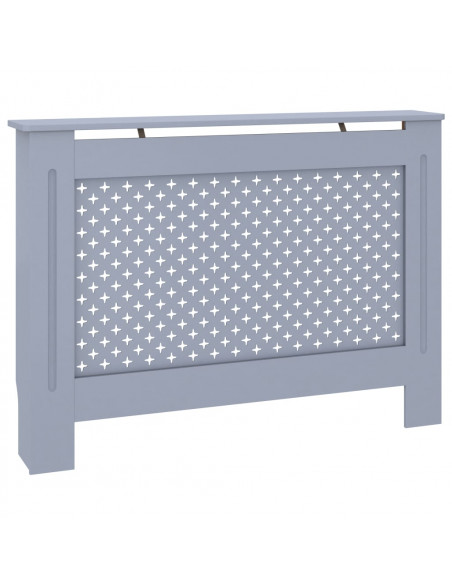 Copertura per Radiatore Antracite 112x19x81 cm in MDF