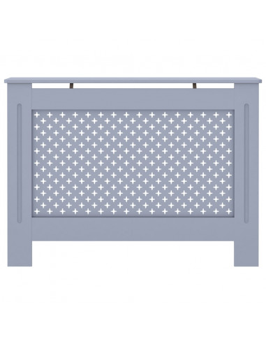 Copertura per Radiatore Antracite 112x19x81 cm in MDF