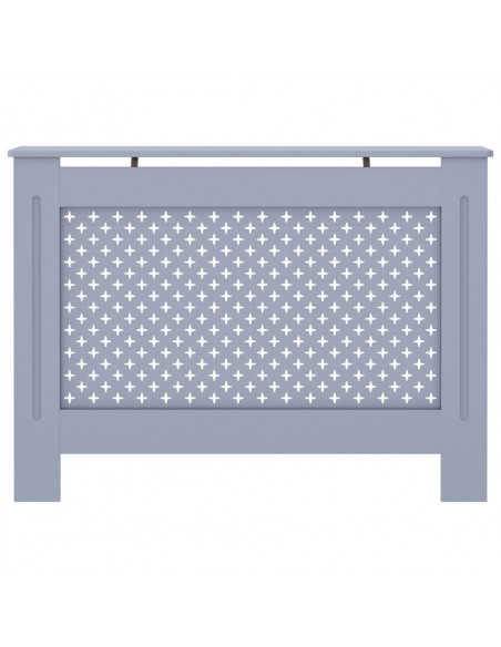 Copertura per Radiatore Antracite 112x19x81 cm in MDF