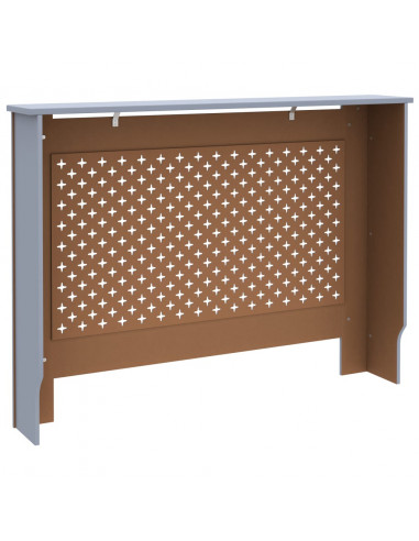 Copertura per Radiatore Antracite 112x19x81 cm in MDF
