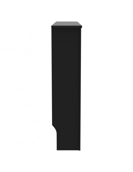 Copertura per Radiatore Nera 112x19x81,5 cm in MDF