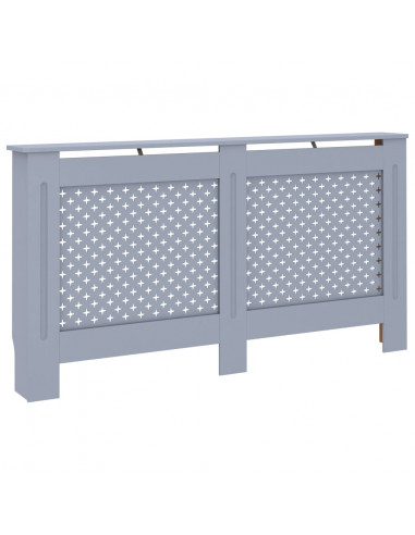 Copertura per Radiatore Antracite 152x19x81 cm in MDF