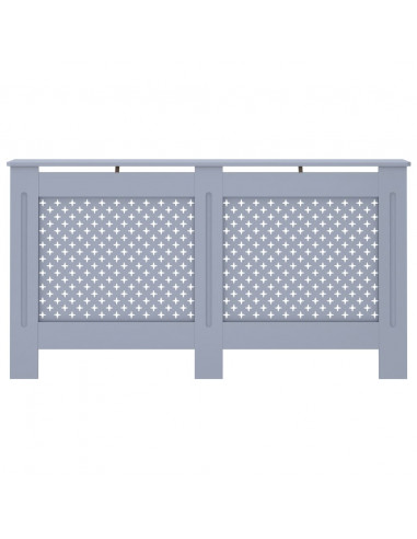 Copertura per Radiatore Antracite 152x19x81 cm in MDF