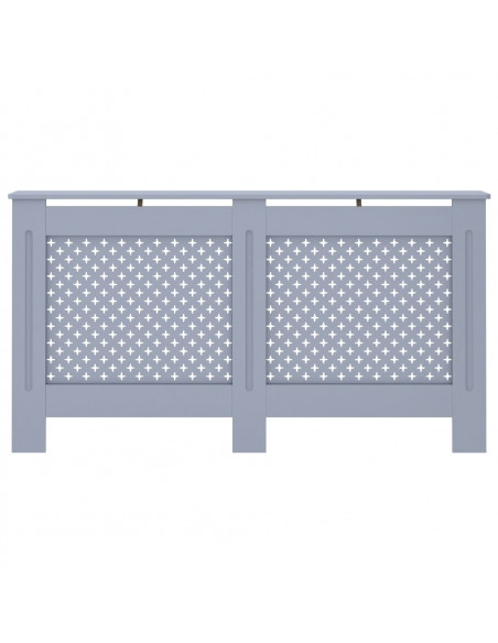 Copertura per Radiatore Antracite 152x19x81 cm in MDF