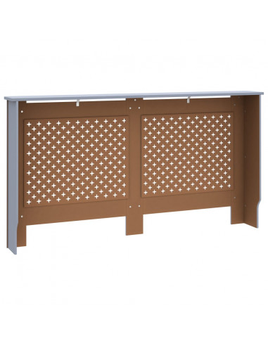 Copertura per Radiatore Antracite 152x19x81 cm in MDF