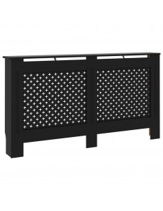Copertura per Radiatore Nera 152x19x81 cm in MDF 2