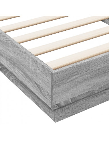 Giroletto con LED Grigio Sonoma 90x200 cm