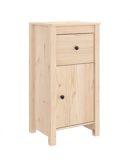 Credenze 2 pz 40x35x80 cm in Legno Massello di Pino