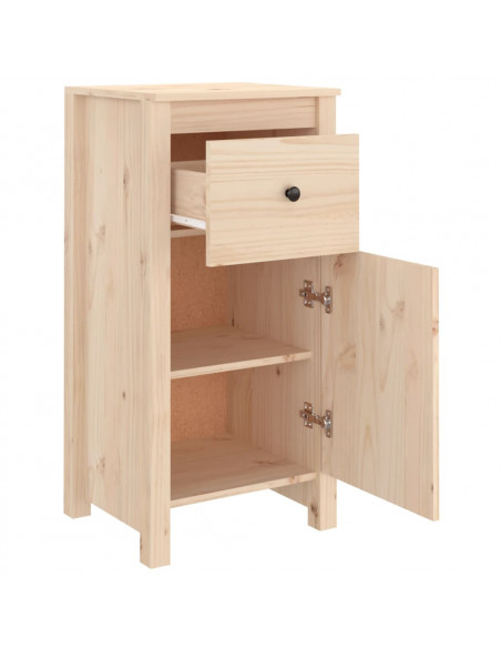 Credenze 2 pz 40x35x80 cm in Legno Massello di Pino