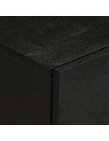 Comodino Nero 50x33x62 cm in Legno Multistrato