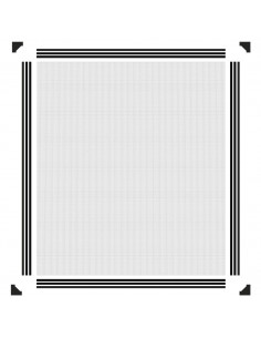 Zanzariera Magnetica per Finestre Antracite 120x140 cm