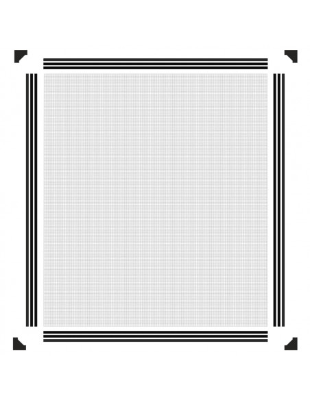Zanzariera Magnetica per Finestre Antracite 120x140 cm