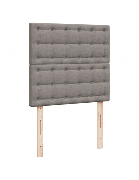Giroletto a Molle con Materasso Tortora 90x200 cm inTessuto
