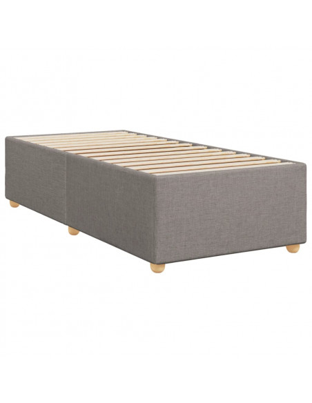 Giroletto a Molle con Materasso Tortora 90x200 cm inTessuto