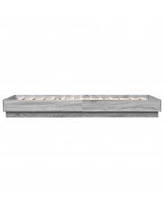 Giroletto con LED Grigio Sonoma 100x200 cm 2