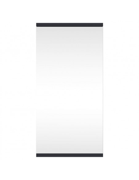 Armadietto Angolare con Specchio da Bagno Grigio 30x24x60 cm