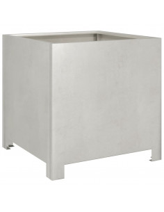 Fioriera da Giardino 40x40x40 cm in Acciaio Inox 2