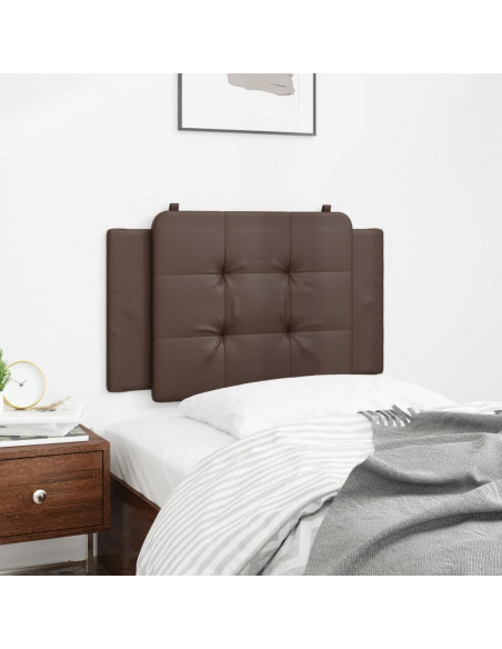 Cuscino Testiera Marrone 80 cm in Similpelle