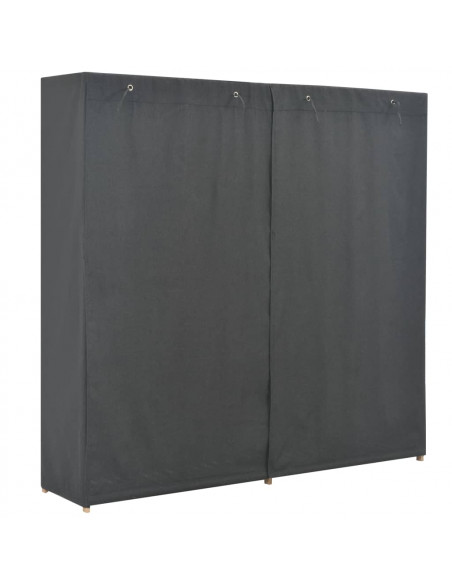 Armadio Grigio 200x40x170 cm in Tessuto