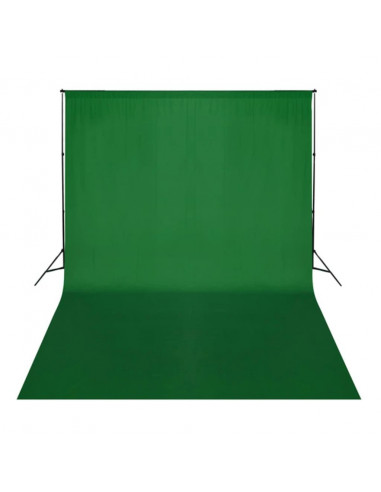 Fondale in Cotone Verde 500x300 cm per Croma Key