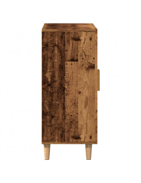 Credenza Legno Antico 90x34x80 cm in Legno Multistrato