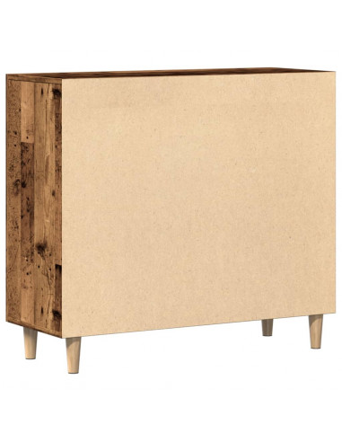 Credenza Legno Antico 90x34x80 cm in Legno Multistrato