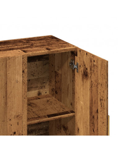 Credenza Legno Antico 90x34x80 cm in Legno Multistrato