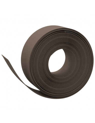 Bordature da Giardino 4 pz Marroni 10 m 20 cm in Polietilene