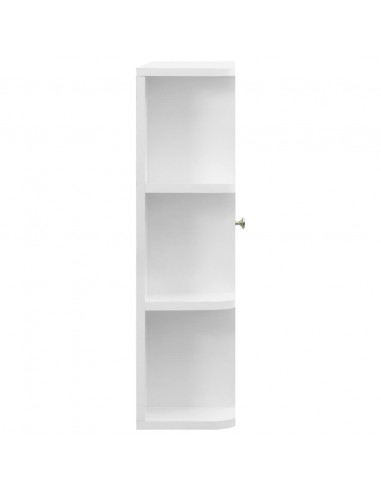 Armadietto a Specchio Bianco 66x17x63 cm in MDF