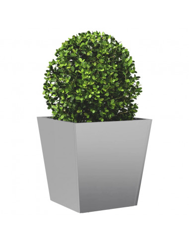 Fioriera da Giardino 40x40x40 cm in Acciaio Zincato