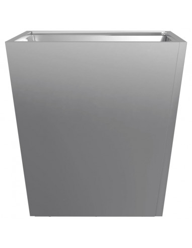 Fioriera da Giardino 40x40x40 cm in Acciaio Zincato