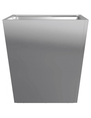 Fioriera da Giardino 40x40x40 cm in Acciaio Zincato