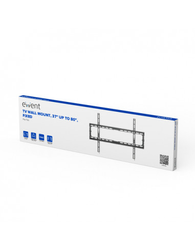 Ewent EW1503 Supporto TV a parete 2,03 m (80") Nero
