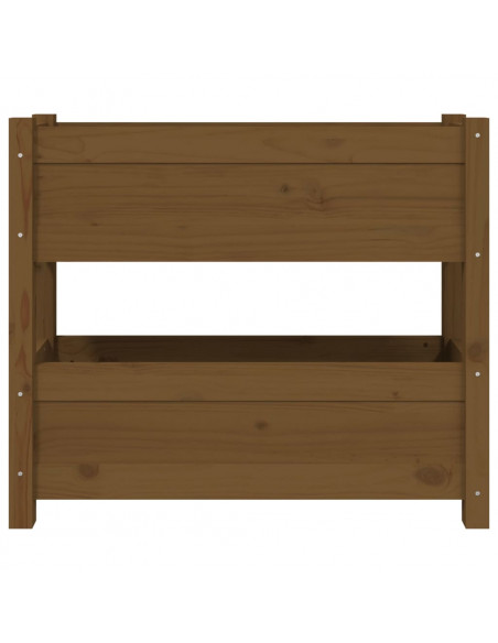 Fioriera Miele 77x25x66 cm in Legno Massello di Pino