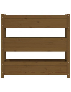 Fioriera Miele 112x25x104,5 cm in Legno Massello di Pino