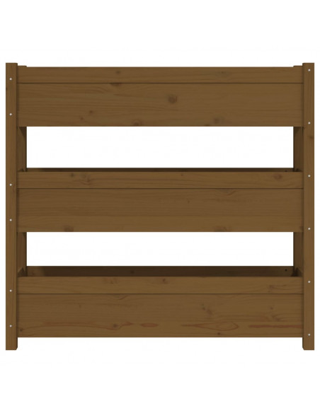 Fioriera Miele 112x25x104,5 cm in Legno Massello di Pino