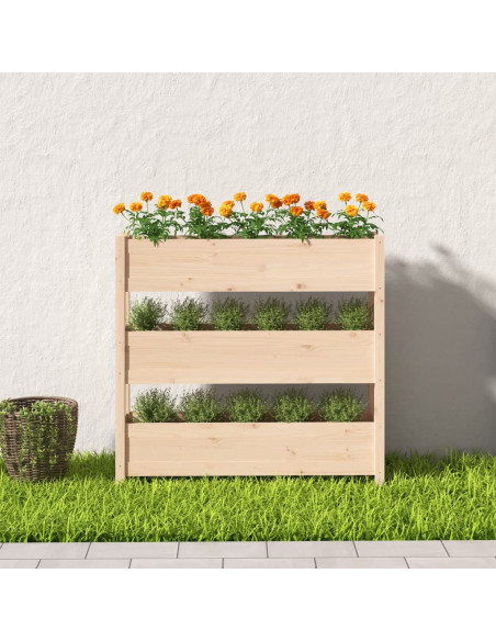 Fioriera 112x25x104,5 cm in Legno Massello di Pino