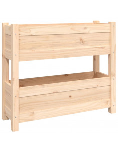 Fioriera 77x25x66 cm in Legno Massello di Pino 2