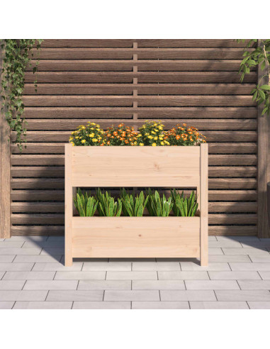 Fioriera 77x25x66 cm in Legno Massello di Pino