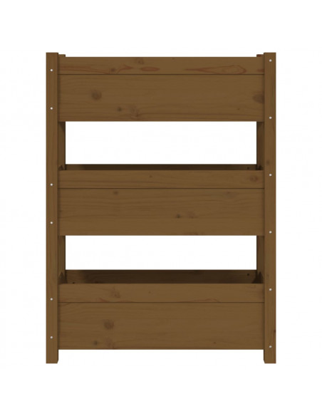Fioriera Miele 77x25x104,5 cm in Legno Massello di Pino